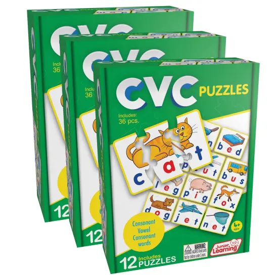 CVC Puzzles, 12 Per Set, 3 Sets {1}