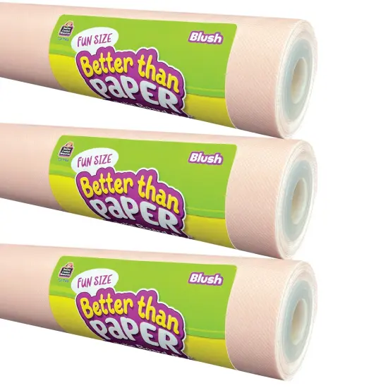 Fun Size Better Than Paper&reg; Bulletin Board Roll, 18" x 12', Blush, Pack of 3 {1}