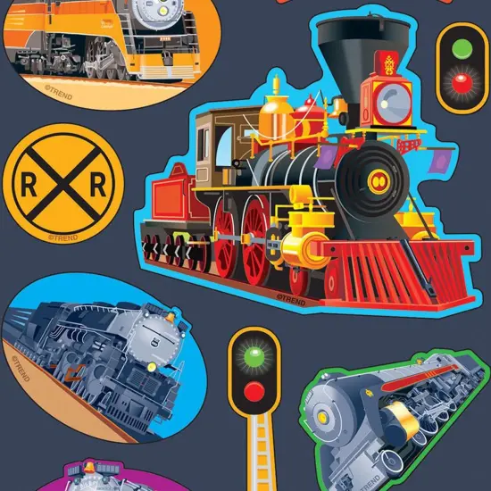Terrific Trains/Licorice Mixed Shapes Stinky Stickers&reg;, 40 Per Pack, 6 Packs {3}