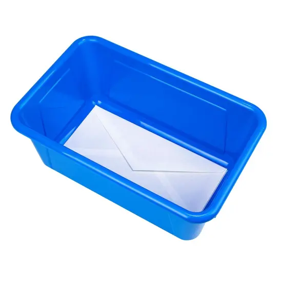 Small Cubby Bin, Blue, Pack of 5 {4}