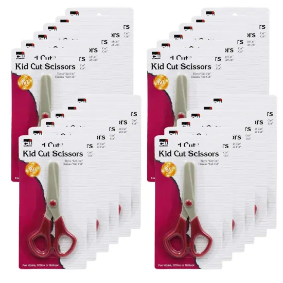 Kid Cut Plastic Scissors in Assorted Colors, Pack of 24 {1}