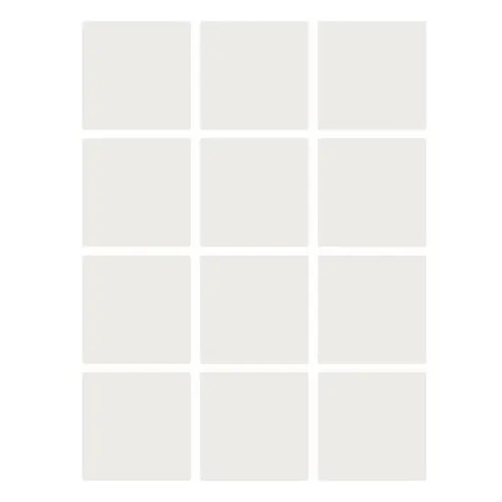 Dry Erase Stickables with Dry Erase Marker, White, 4" x 4", 12 Per Pack, 2 Packs {1}