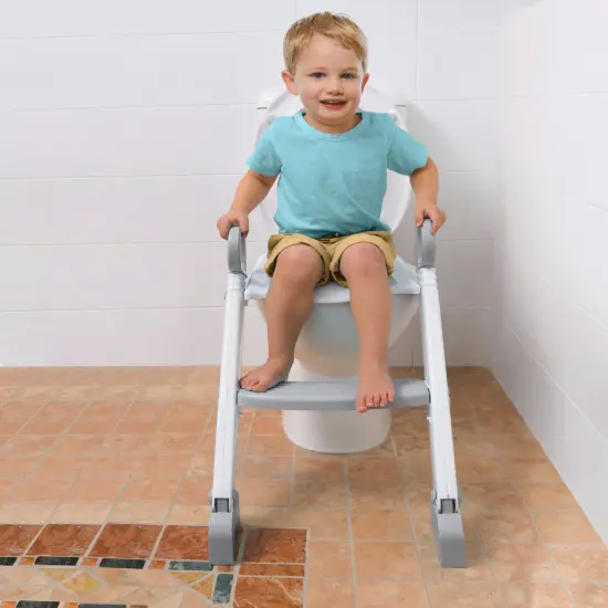 Dreambaby&reg; Step-Up Toilet Topper, Gray/White {4}