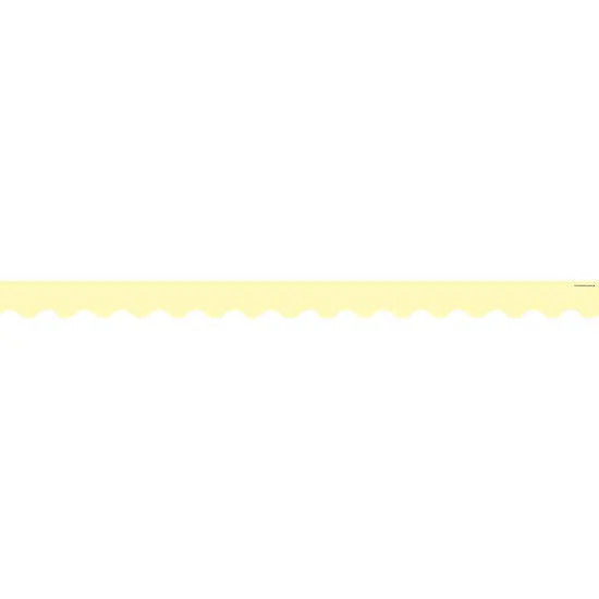 Pastel Yellow Scalloped Border Trim, 35 Feet Per Pack, 6 Packs {2}