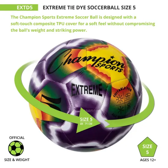 Extreme Tiedye Soccerball, Size 5 {6}