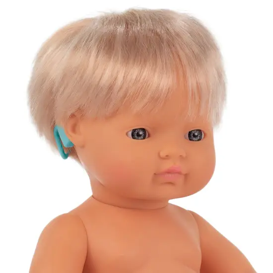 Baby Doll Caucasian Girl With Hearing Aid 15'', Polybagged {4}
