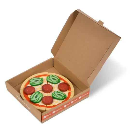 Top & Bake Pizza Counter - Wooden Play Food {3}
