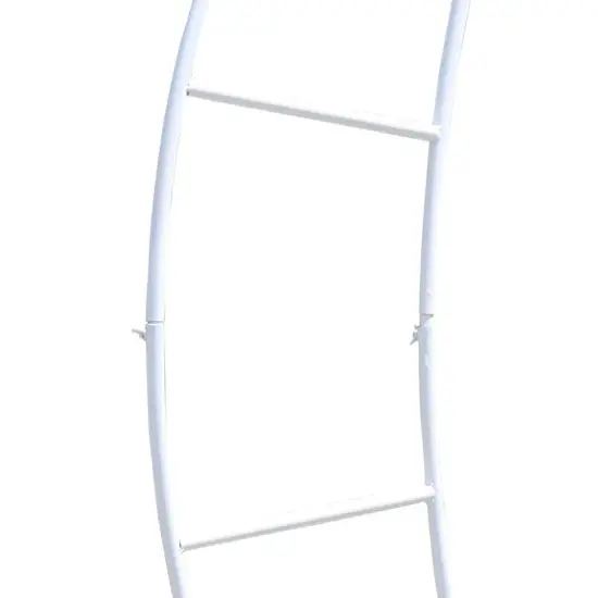 79" White Crescent Moon Wedding Arch Backdrop Stand {4}