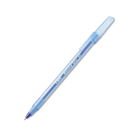 Round Stic&reg; Xtra Life Ball Pen, Blue, 60 Per Pack, 2 Packs {4}