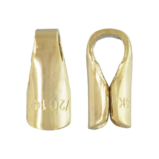 JewelrySupply Gold Filled End Caps 5x2.5mm (Pair) {1}