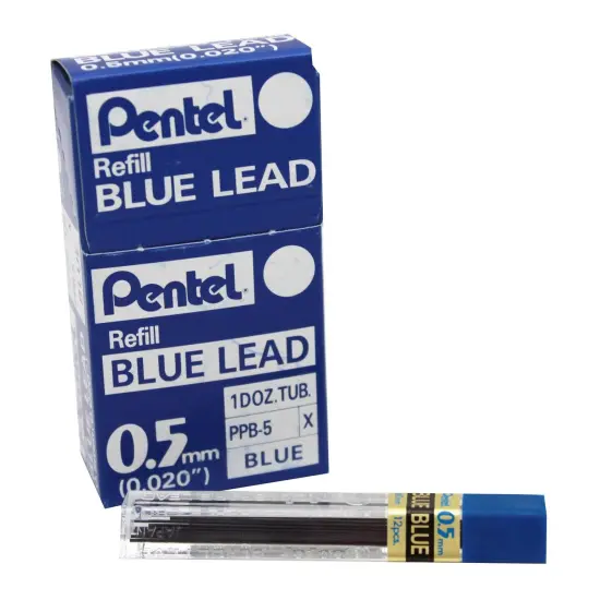 Refill Lead Blue (0.5mm) Fine, 12 Pieces Per Pack, 12 Packs {1}