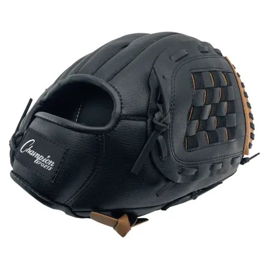 Leather & Vinyl 12" Baseball/Softball Glove {3}