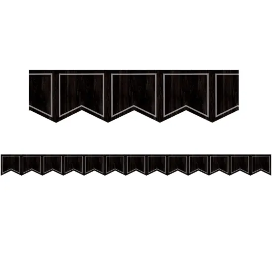 Modern Farmhouse Black Pennants Die-Cut Border Trim, 35 Feet, 6 Packs {2}