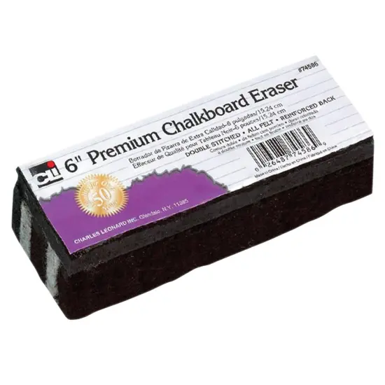 Premium Chalkboard Eraser, 6", Pack of 12 {2}