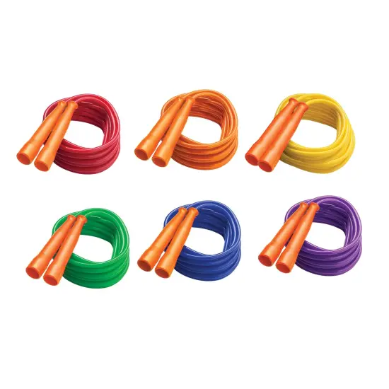 Licorice Speed Jump Rope, 16' with Orange Handles, Pack of 6 {2}