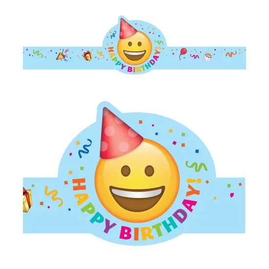 Emotion Icon Fun Happy Birthday Crown, 30 Per Pack {1}