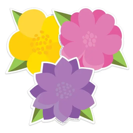 A Teachable Town Flowers Paper Cut-Outs, 36 Per Pack, 6 Packs {2}