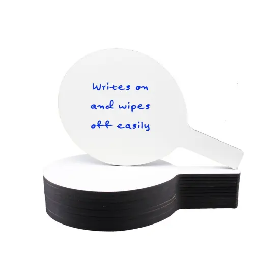 Oval Dry Erase Answer Paddles, 7" x 12", Pack of 12 {4}