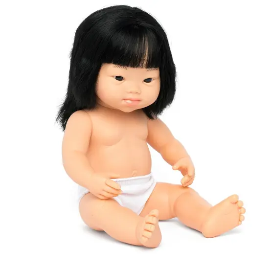Anatomically Correct 15" Baby Doll, Down Syndrome Asian Girl {1}