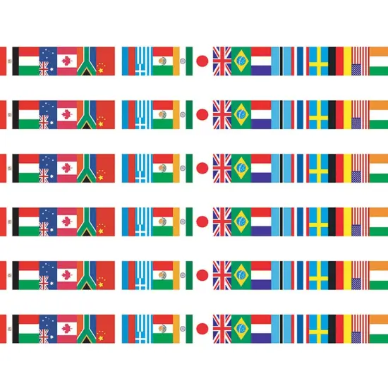 International Flags Spotlight Border™, 36 Per Pack, 6 Packs {1}