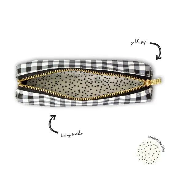 Slim Pencil Case - Buffalo Check - Pack 6 {6}