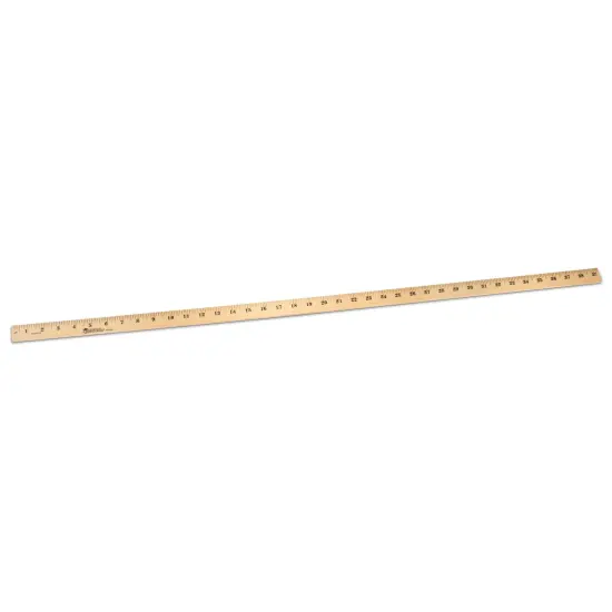 Wooden Meter Stick, Plain Ends, Pack of 3 {5}