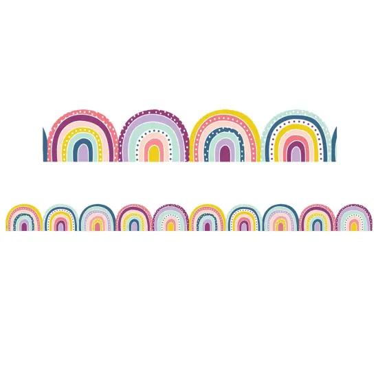 Oh Happy Day Rainbows Die-Cut Border Trim, 35 Feet, 6 Packs {2}