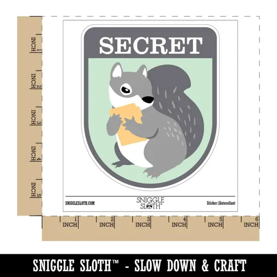 Secret Squirrel Stuff Waterproof Vinyl Phone Tablet Laptop Water Bottle Sticker Set - 5 Pack {1}