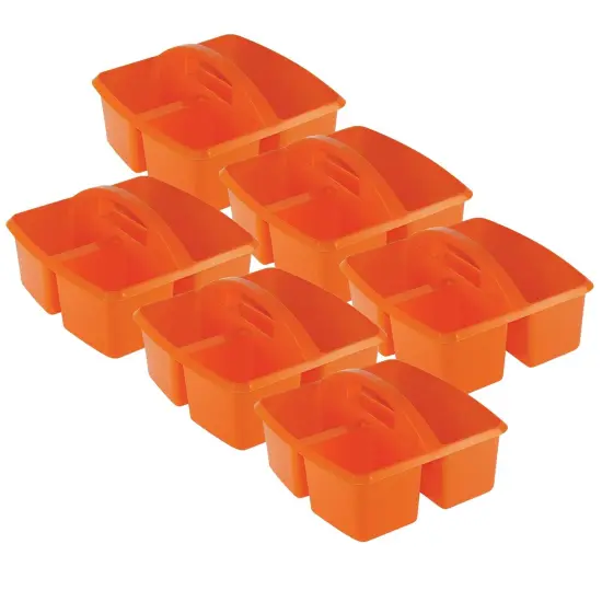 Small Utility Caddy, Orange, Pack of 6 {1}