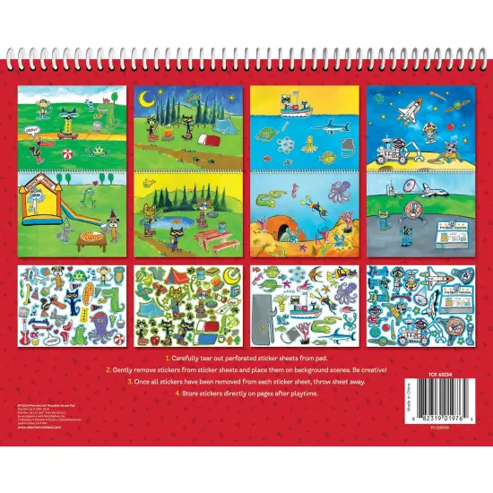 Pete The Cat Reusable Sticker Pad, Pack of 3 {2}