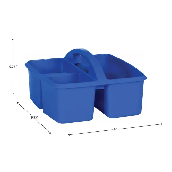 Blue Plastic Storage Caddy, Pack of 6 {2}