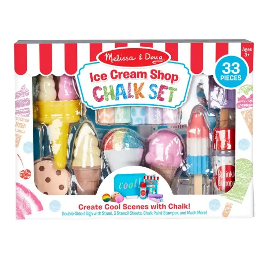 Ice Cream Shop Chalk Play Set {1}