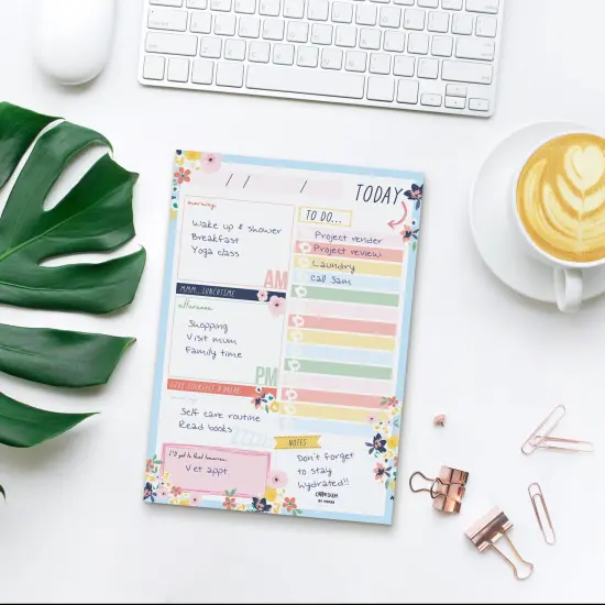 Daily Planner Pad - Ditzy Floral - Pack 6 {4}