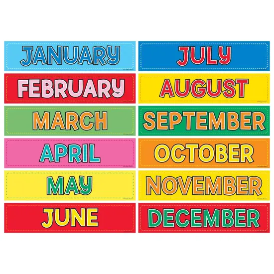 Monthly Calendar Cards, 12 Per Pack, 3 Packs {2}
