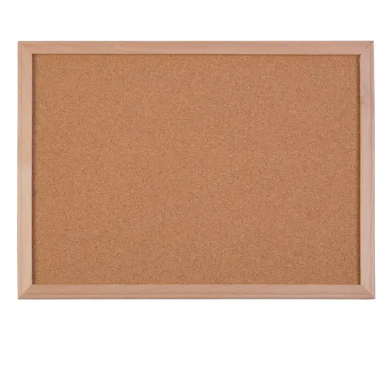 Wood Framed Cork Board, 24" x 36" {1}
