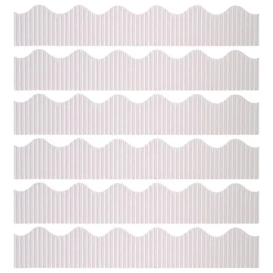 Decorative Border, White, 2-1/4" x 50', 6 Rolls {1}