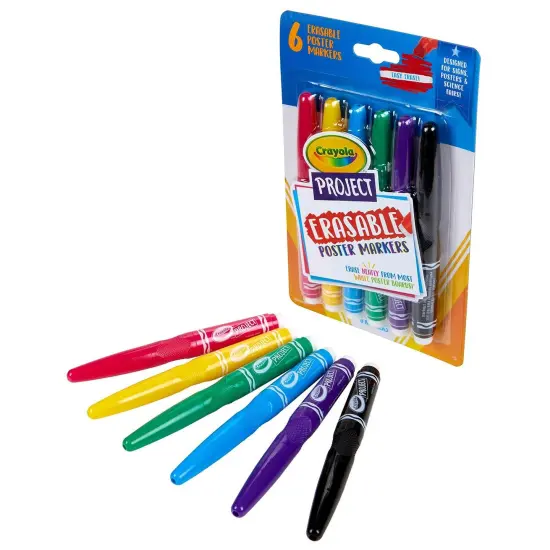 Project Erasable Poster Markers, Pack of 6 {2}