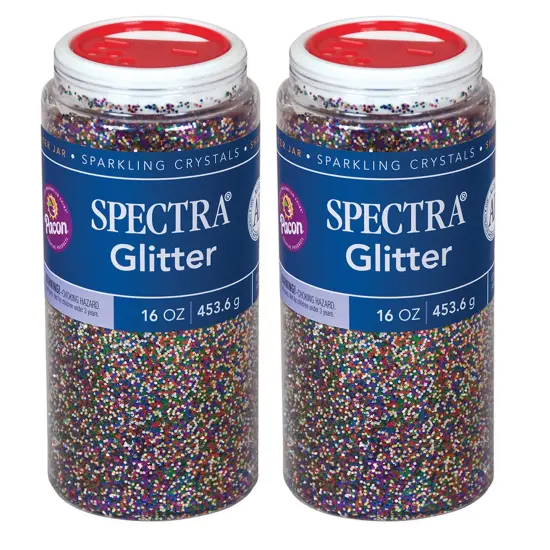 Glitter, Multicolor, 1 lb. Per Jar, 2 Jars {1}