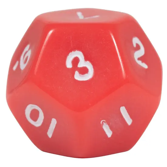 12-Sided Polyhedra Dice, 12 Per Pack, 3 Packs {2}