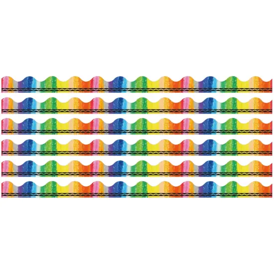 Crayola&reg; Rainbow Deco Trim&reg;, 37 Feet Per Pack, 6 Packs {1}