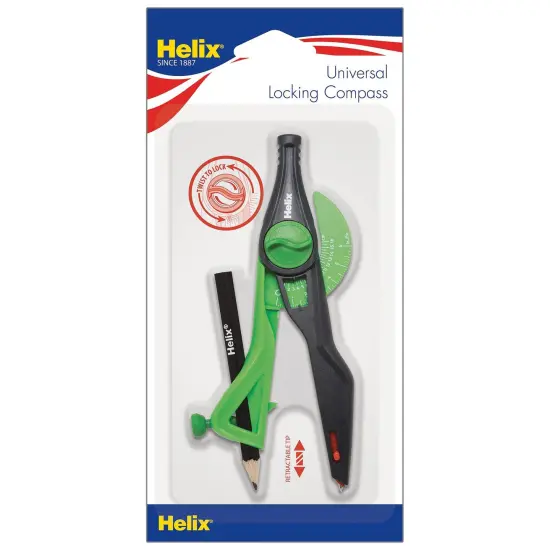 Plastic Locking Compass with Universal Holder, Pack of 10 {2}