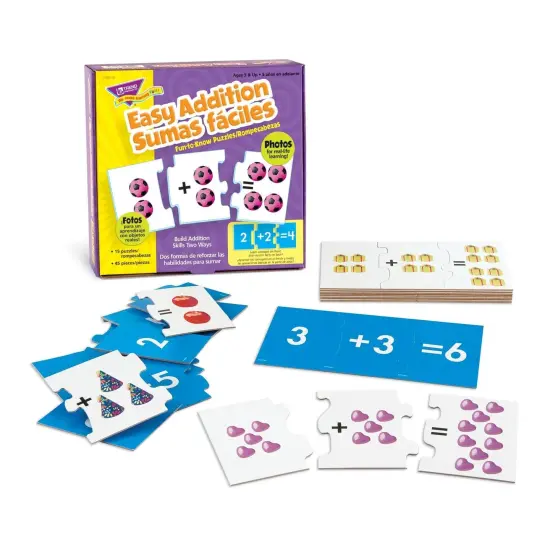 Easy Addition/Sumas faciles Fun-to-Know&reg; Puzzles, Pack of 2 {4}