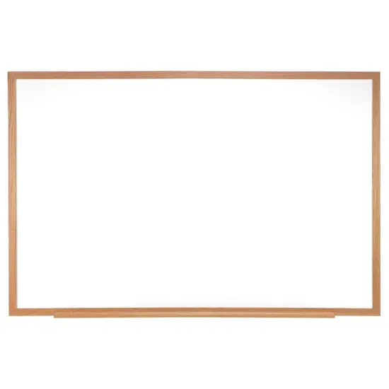 Non-Magnetic Whiteboard with Wood Frame, 18"H x 24"W {1}