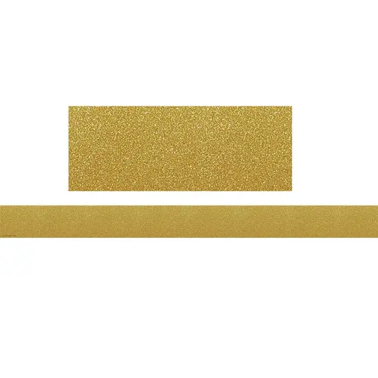 Confetti Gold Straight Border Trim, 35 Feet Per Pack, 6 Packs {1}