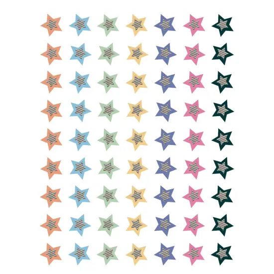 Home Sweet Classroom Stars Mini Stickers, 378 Per Pack, 12 Packs {1}