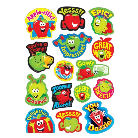 Appealing Apples/Apple Mixed Shapes Stinky Stickers&reg;, 60 Per Pack, 6 Packs {5}