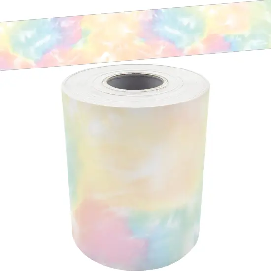 Pastel Pop Tie-Dye Straight Rolled Border Trim, 50 Feet, 3 Rolls {3}