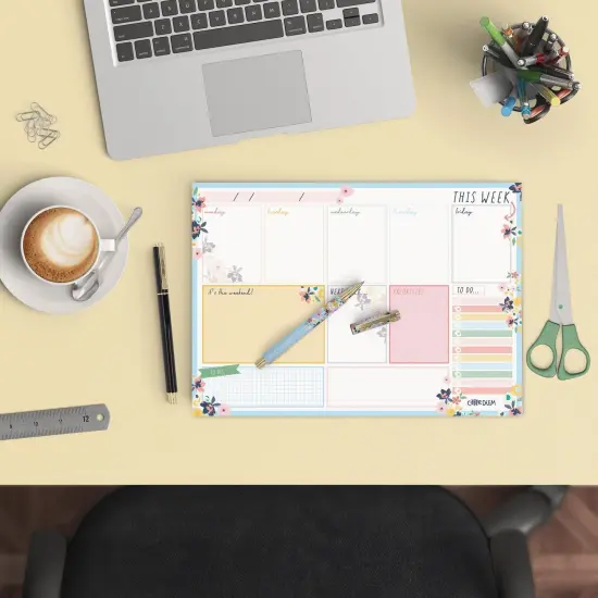Weekly Planner Pad - Ditzy Floral - Pack 6 {4}