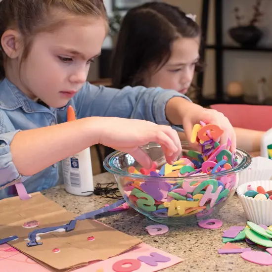 WonderFoam&reg; Craft Tub, Letters and Numbers, Assorted Sizes, 1/2 lb. Per Tub, 2 Tubs {4}