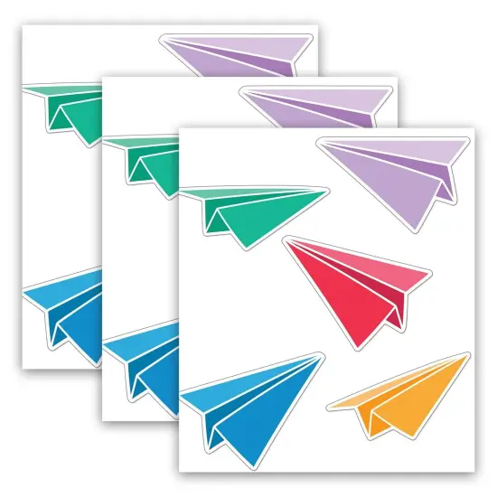 Happy Place Paper Airplanes Cut-Outs, 36 Per Pack, 3 Packs {1}